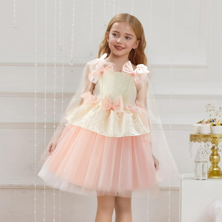 Fyduu Baby Toddler Girl Dress Girls Dresses Kids Dress With Cape And Satin For Girls Party Outfit Everyday Wear Formal Party Dresses 3-6 Months Fyduu Baby Toddler Girl Dress Girls Dresses Kids Dress With Cape And Satin For Girls Party Outfit Everyday Wear Formal Party Dresses 3-6 Months