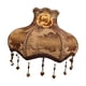 thumbnail image 1 of Pantalla de lámpara vintage decorativa de repuesto para lámpara colgante de pie de mesa con encaje de cuentas Marrón, 1 of 7