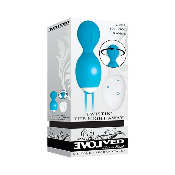 Evolved Love IS Back - Twistin' The Night Away - Remote Control Silicone Rechargeable 9 Functions Bullet Vibrator