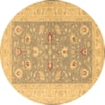 thumbnail image 1 of Ahgly Company Indoor Round Oriental Brown Traditional Area Rugs, 8' Round, 1 of 4