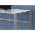 thumbnail image 2 of Monarch Specialties Computer Desk, Home Office, Laptop, 48"l, Work, Metal, Tempered Glass, Grey, Contemporary, Modern, 2 of 4