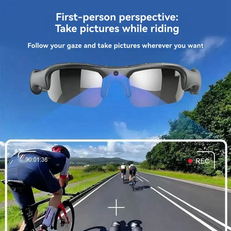 1080P HD Video Recorder WIFI Outdoor Sports DV Camera, Smart Glasses, Wide Angle 170° Camera, Sports Camera, Riding