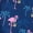 Flamingo Pina Navy, variant on Men's Swim Trunks, 6.5" Inseam, Sizes S-XL
