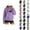 1-Purple, variant on Football Hoodies for Women 2025 Long Sleeve Half Zip Hooded Sweatshirt with Pockets Y2K Pullover Tops
