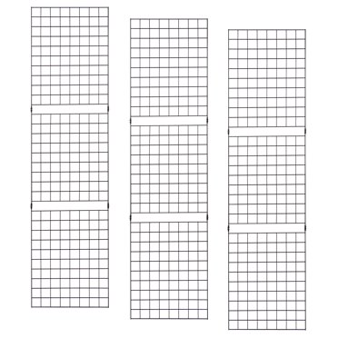 Econoco Grid Panels for Any Retail Display, 2 feet Wide x 8 feet High ...