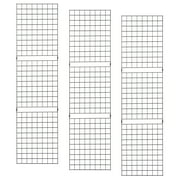2' x 8' Black Portable Grid Panel (Pack of 3)
