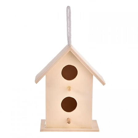 ACDANC Wooden Bird Houses Bluebirds Home Small Bird House for Outside Garden Unfinished Bird Houses to Paint for Bird Watching