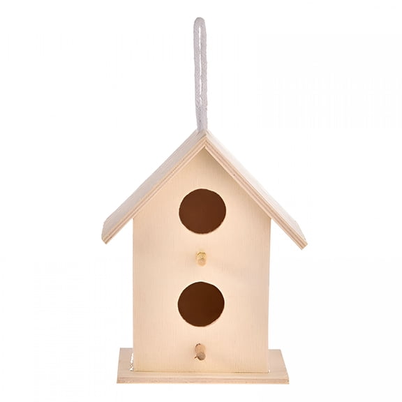 ACDANC Wooden Bird Houses Bluebirds Home Small Bird House for Outside Garden Unfinished Bird Houses to Paint for Bird Watching