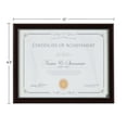 thumbnail image 3 of DesignOvation 8.5x11 Mahogany Document Certificate Picture Frame, 3 of 10