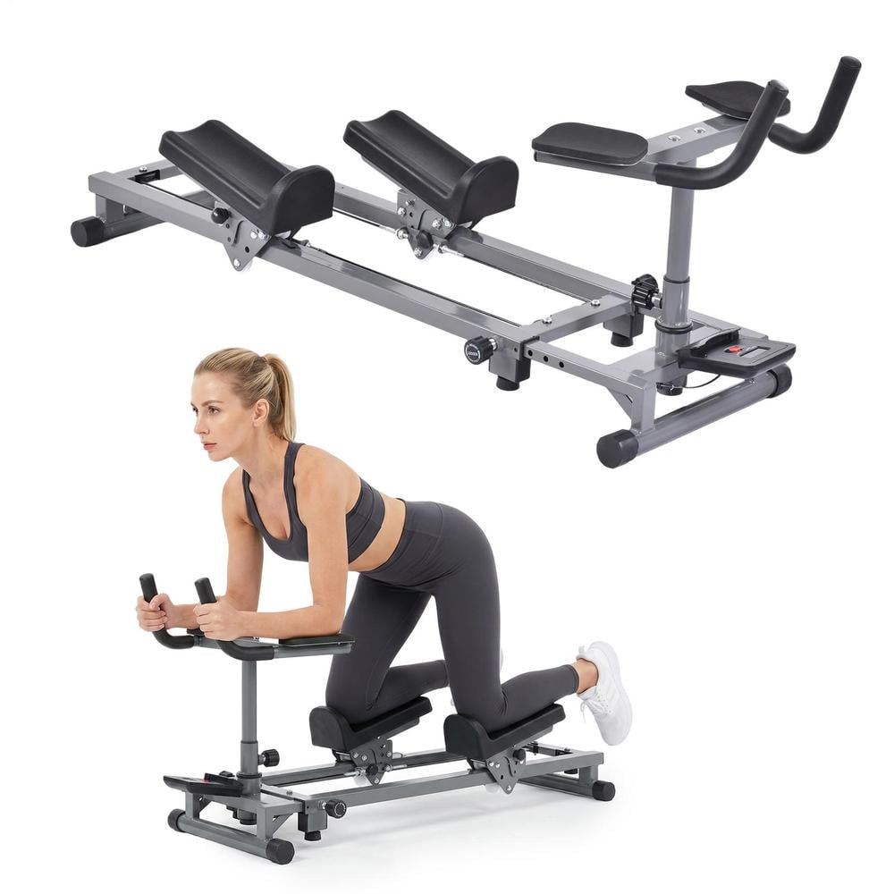Crawl & Spine Twist and Stretch Trainer – Full Body Low-Impact Cardio Machine with Adjustable Hand Grips, Knee Support & Steel Frame | Home Gym Equipment