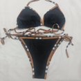 thumbnail image 2 of Traje de baño de dos piezas con sujetador y liguero para mujer, diseño de marca de lujo, bikini sexy con tanga, ropa de playa brasileña, 2 of 4