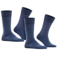 thumbnail image 2 of Falke Men's Socks, 2-Pack - Happy, Short Socks, Cotton Navy 47-50, 2 of 5