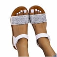 thumbnail image 4 of Zapatos de punta abierta para mujer Sandalias cómodas Sandalias de playa cómodas e informales Wmkox8yii nm4504, 4 of 5