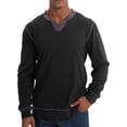 thumbnail image 2 of Tisuna Long Sleeve T-Shirts For Men Stretch V Neck Tops Men Solid Tshirts For Fitness Sports Size L, 2 of 8