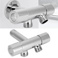 thumbnail image 4 of Valve d'Angle, Double Poignée Filetage G1/2 Po Contrôle Flexible Valve d'Angle de Douche, Machine à Laver pour Pulvérisateur, 4 of 7