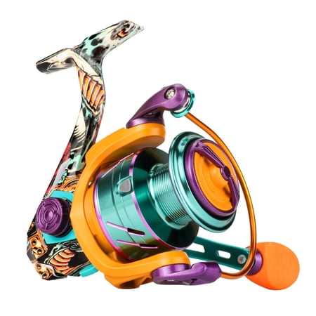 Spinning Reel - Billings 5.2:1 Gear Ratio Max Drag 22.05 Lb Lightweight Interchangeable Left/right Hand Ideal For Freshwater & Saltwater Available In 2000 3000 4000 5000 Models