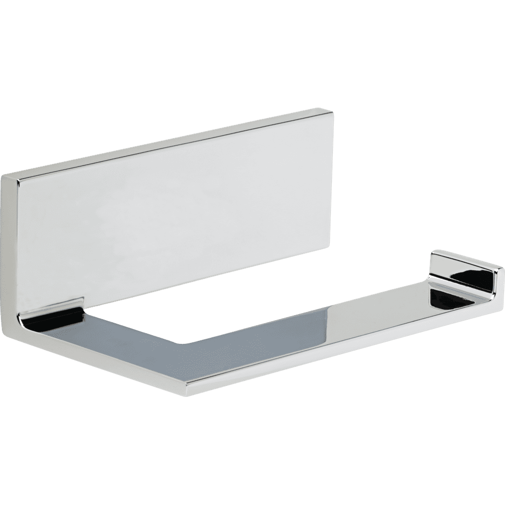 Vero Single Post Toilet Paper Holder in Chrome.