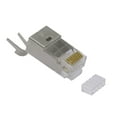 thumbnail image 1 of ACCL RJ45 Cat.6 Shielded Plug Solid 50Micron 1.5mm dia 3 Prong w/Inserter 100pk, 4 Pack, 1 of 1