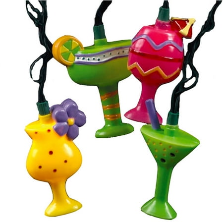 Kurt Adler 10-Light Plastic Cocktail Light Set