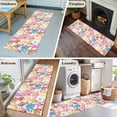 thumbnail image 5 of Coastal Coral 2'x6' Runner Rugs for Hallway Kitchen Bedside Non Slip, Summer Ocean Marine Coral Starfish Watercolor Entryway Rug Runners with Rubber Backing, Long Carpet Runner for Laundry Room, 5 of 8