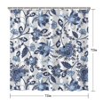 thumbnail image 5 of Waterproof Beautiful Colorful Floral Shower Curtain 72x72 Inch Boho Style Polyester Unique Shower Curtain for Bathroom Hotel Home Decor with 12 Plastic Hooks, 5 of 5
