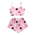 thumbnail image 5 of Trendfront Womens 2-Piece Cami Pajama Set Halloween Halloween Print Scoop Neck Spaghetti Strap Sleeveless Cami Top and Shorts Sleepwear Lounge Set, 5 of 5