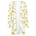 thumbnail image 4 of Xihbxyly Clearance Women Lightweight Cardigan Womens Cardigan Sweaters Women's Floral Print Long Sleeve Kimono Cardigan Loose Cover up Tops, 4 of 4