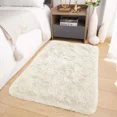 thumbnail image 5 of IR Imperial Rooms Solid Shaggy Rug 8X10ft Modern Area Rug for Living Bed Room Fluffy Soft Carpet Faux Fur Rug White, 5 of 10