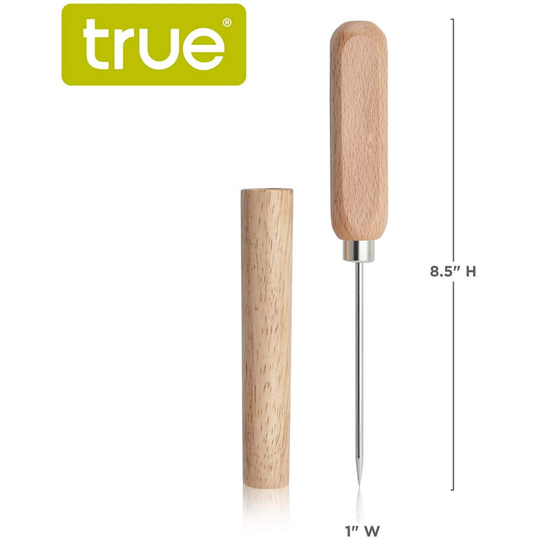 True Spike Wood Ice Pick, Wood Handle Stainless Steel Ice Shaper, Bar &  Cocktail Tools