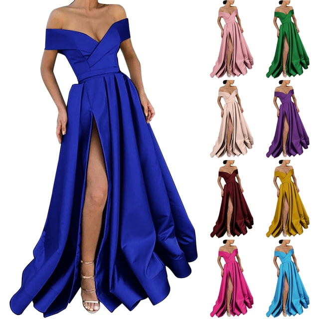Gspmoly Robes Décontractées pour Femmes, Robe Aguichant Sans Manches pour Femmes à la Mode, Robe Longue Dos Nu Sans Bretelles, Robes de Mariage pour Femmes Articles en Liquidation