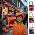 thumbnail image 6 of sruoe Halloween Treat Bags, Candy Bags, Candy Bucket, Goodie Bags, Halloween Candy Bags for Kids, Spooky Pumpkin Tote Bag, Halloween Decoration, Reusable Candy Snack Bags, Party Gift Favors Decor, 6 of 6