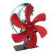 thumbnail image 2 of Ventiladores de horno de leña Ventilador de chimenea de alta eficiencia, silencioso, no eléctrico, que ahorra para una distribución eficie rojo verde Soledad Ventilador de horno alimentado por calor, 2 of 8