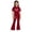 Wine 02c, variant on Summer Clothes for Teen Girls Size 6-12 Years Tween Girls Clothes 2PCS Sets Crop Tops & Flare Pants with Letter Print Summer Outfits