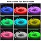 thumbnail image 5 of Tira de luces LED para interior de coche EL Wire, luces estroboscópicas de neón brillantes USB de 16.5 pies con borde de costura de 6 mm, kits de iluminación ambiental para decoraciones interiores de, 5 of 5