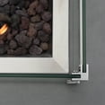 thumbnail image 2 of Elementi Outdoor Granville Fire Pit Table Tempered Glass Rectangle 43 x 13 x 7 inches Heavy Duty Firepit Accessory Wind Screen, Clear, 2 of 3