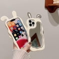 thumbnail image 4 of Kawaii Phone Cases Apply to iPhone 13,Cute Cartoon Rabbit Phone Case with Mirror Bunny Phone Case 3D iPhone 13 Case Soft Silicone Shockproof Cover for, 4 of 4