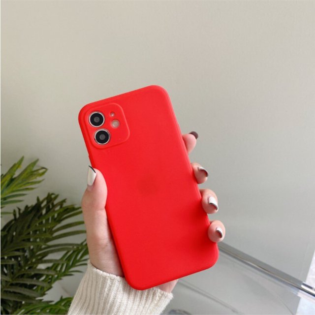 Funda cuadrada de silicona a prueba de golpes para iPhone, carcasa suave ultrafina de lujo para iPhone 12, 11, 13, pro Max, XS, X, XR7, 8 Plus, SE 2020 Fivean unisex