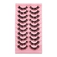 thumbnail image 1 of Unique Bargains 10 pares de pestañas postizas para maquillaje negro DD05-15, 1 of 5