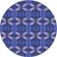 thumbnail image 1 of Ahgly Company Indoor Round Patterned Light Slate Blue Area Rugs, 4' Round, 1 of 1
