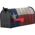 thumbnail image 2 of Mailbox Cover Magnetic Mailbox Wraps, Vintage Wood Texas Flag Mailbox Covers Large Size 21x25.5 Inch Mail Wrap Post Letter Box Decoration for Outdoor Gardern Yard, 2 of 6