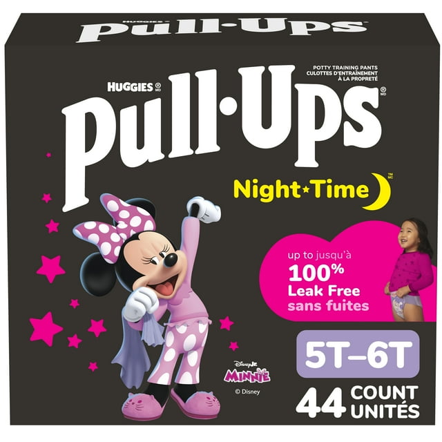 Pull-Ups Night Time Training Pants, Giga Pack, Size: 2T-6T