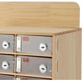 thumbnail image 6 of 30 Slots Cell Phone Storage Box Clear Acrylic&Wood Wall-Mounted Cell Phone Lockers Storage Cabinet Bin with Door Locks and Keys for Classroom School Students Office Factory Employees, 6 of 8