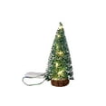 thumbnail image 1 of Topumt Desktop Mini Christmas Trees Mini Pine Tree w/Light and Wood Base for Xmas Home Tabletop Decor, 1 of 6