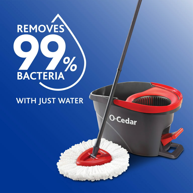 O-Cedar EasyWring Microfiber Spin Mop and Bucket Floor Cleaning System