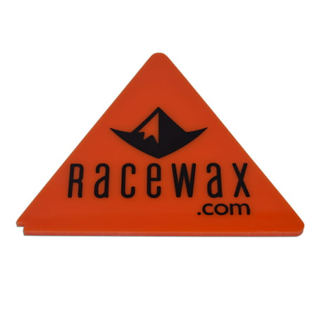 RaceWax Orange Ski Wax Scraper Triangle Stiff and
