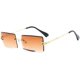 thumbnail image 1 of Gafas de sol rectangulares sin montura para mujeres/hombres, montura ultraligera de metal. Levamdar LRWJ277-6, 1 of 4