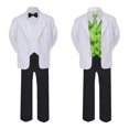 thumbnail image 2 of 5-7pc Formal Black White Suit Set Lime Bow Necktie Vest Boy Baby Sm-20 Teen, 2 of 3