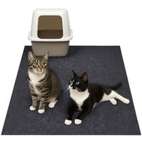 WANALIT Jumbo Cat Litter Box Mat - Waterproof and Trim-to-Fit; Extra Large 47x30 Inch; Soft on Paws, Litter Trapping Mat for Multiple Cats