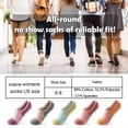 thumbnail image 3 of YOMYM 5 Pairs No Show Socks Womens Cushioned Athletic Hidden Liner for Sneakers Ankle Running Socks 6-8, 3 of 7