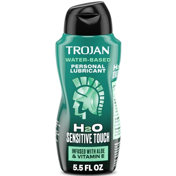 Trojan Lubricant H2O Sensitive Touch Water-Based Lubricant, Personal Lubricant, 5.5 Fl Oz